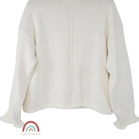 New! J. Crew 2025 Rollneck Sweater Ivory S - Picture 11 of 15
